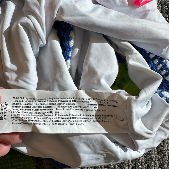 Farm Rio Bahia Mixed Scarves One-Piece Swimsuit - Picture 6 of 8